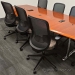 Black Teknion Projek Mesh Back Office Chair w/ Patterned Seat
